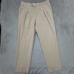 Hiltl Men's‎ Khaki Chinos Size W34in x L29in Pleated